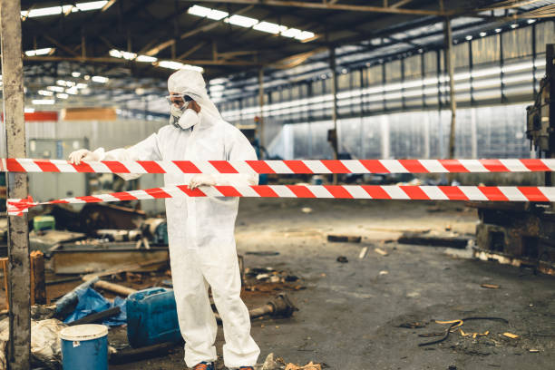 Professional Biohazard technician working in Miami Gardens, FL
